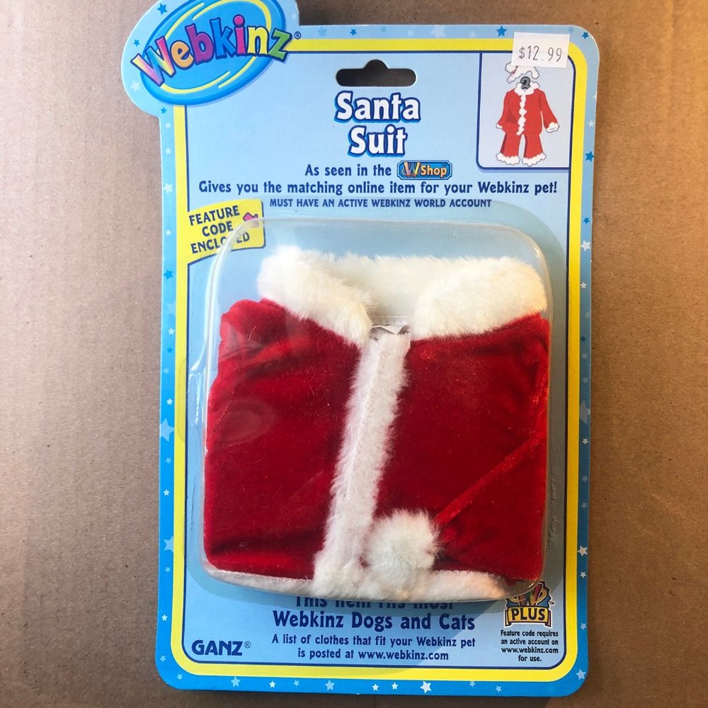 Webkinz Christmas Santa suit pet clothing -- BNWT